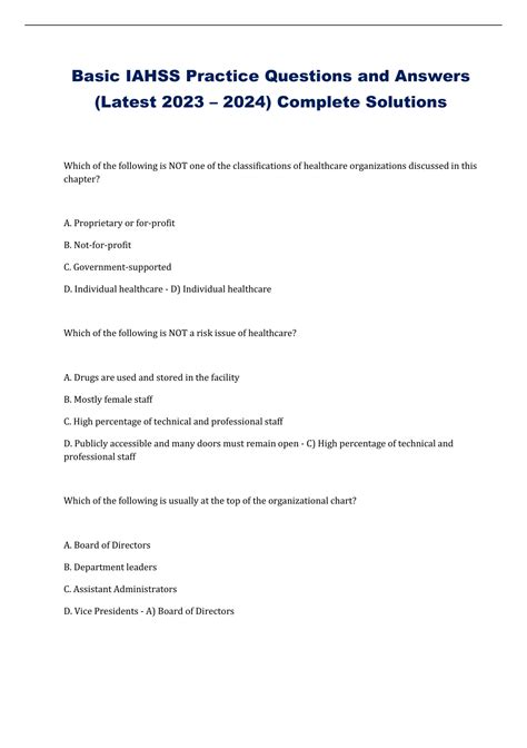 how hard is the iahss test|ihass quiz test.